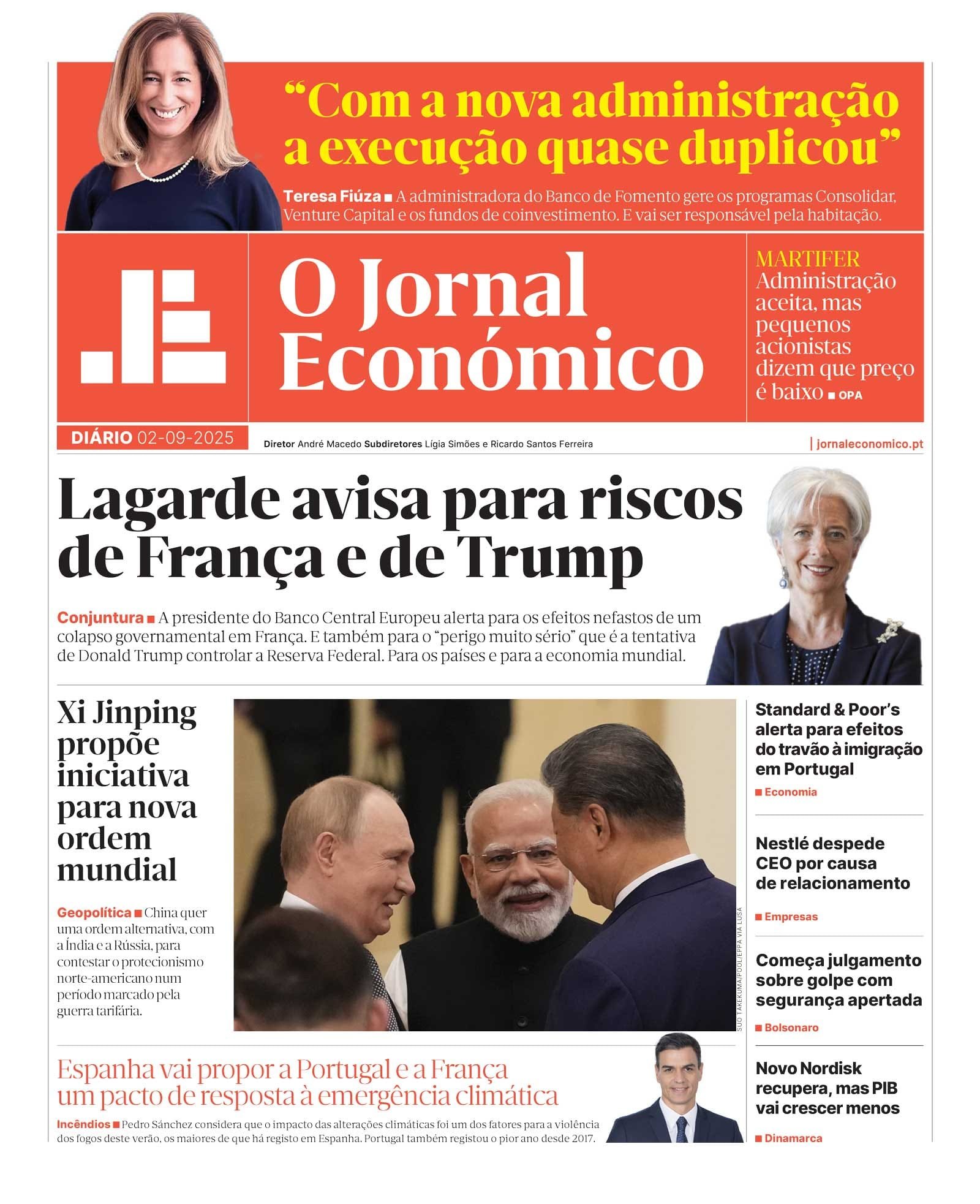 O aviso do BCE sobre a turbulência política na França. Leia aqui o JE Diário.