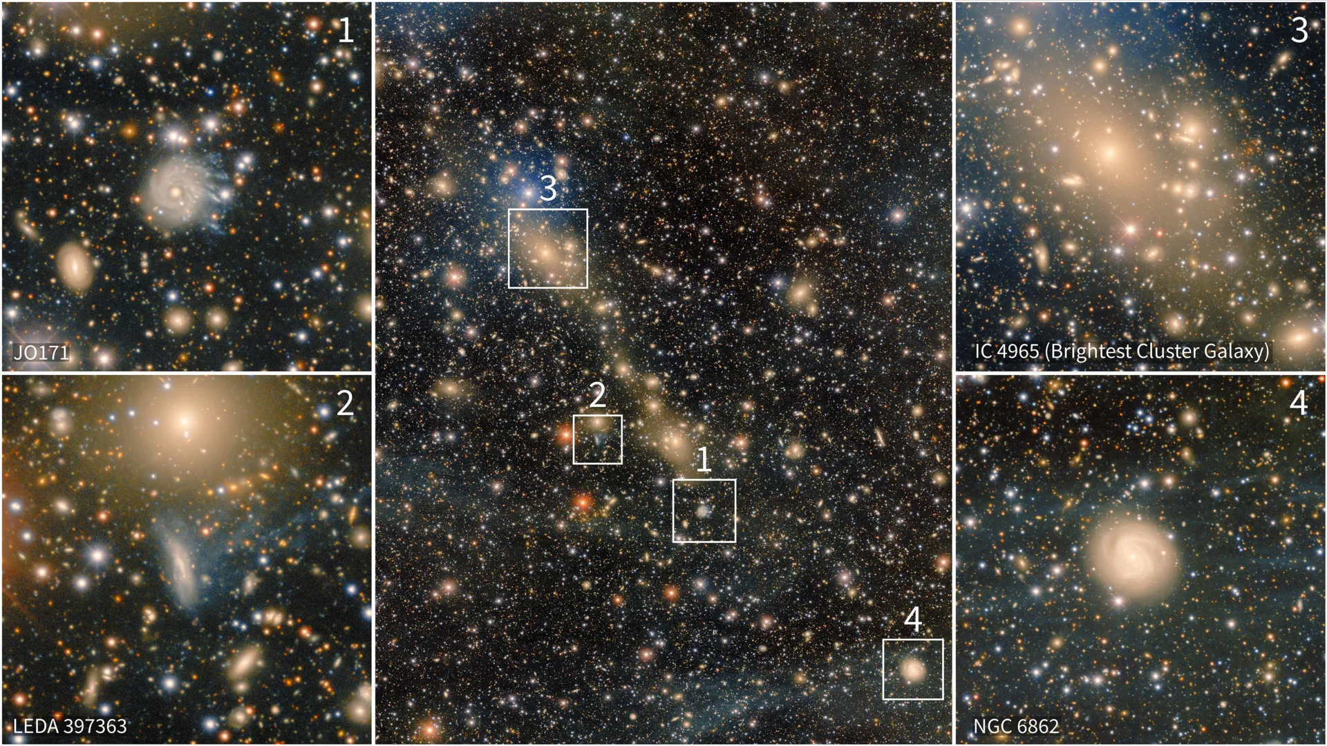 Ponte de estrelas errantes revela duas galáxias gigantes se despedaçando mutuamente