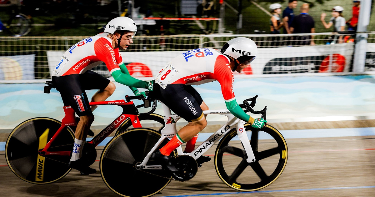 Iúri Leitão e Diogo Narciso alcançam 5ª posição na competição de Madison nos Campeonatos Mundiais de Ciclismo de Pista