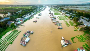 Centenas de milhões ameaçados à medida que deltas fluviais afundam mais rapidamente do que oceanos ascendentes